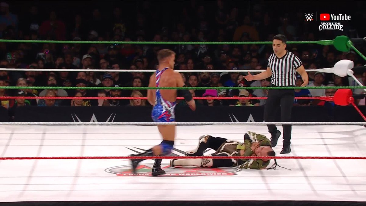 .Chad Gable isn't ready to give up just yet 👊 #WorldsCollide