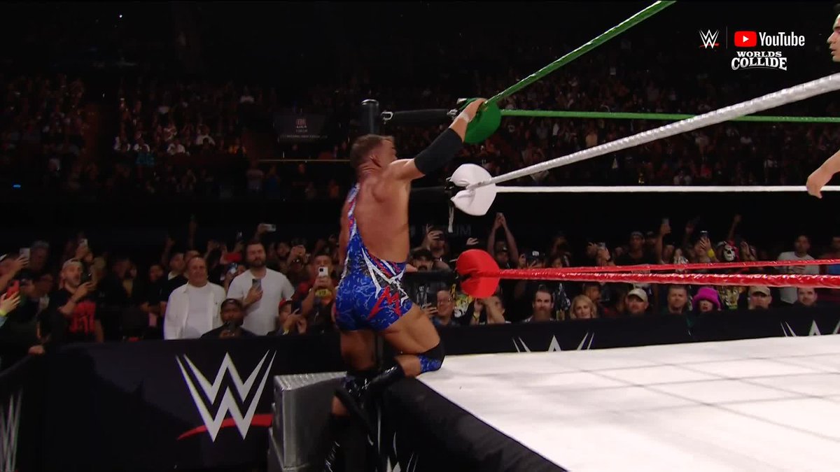 THROUGH THE TABLE!!! 😱 #WorldsCollide
