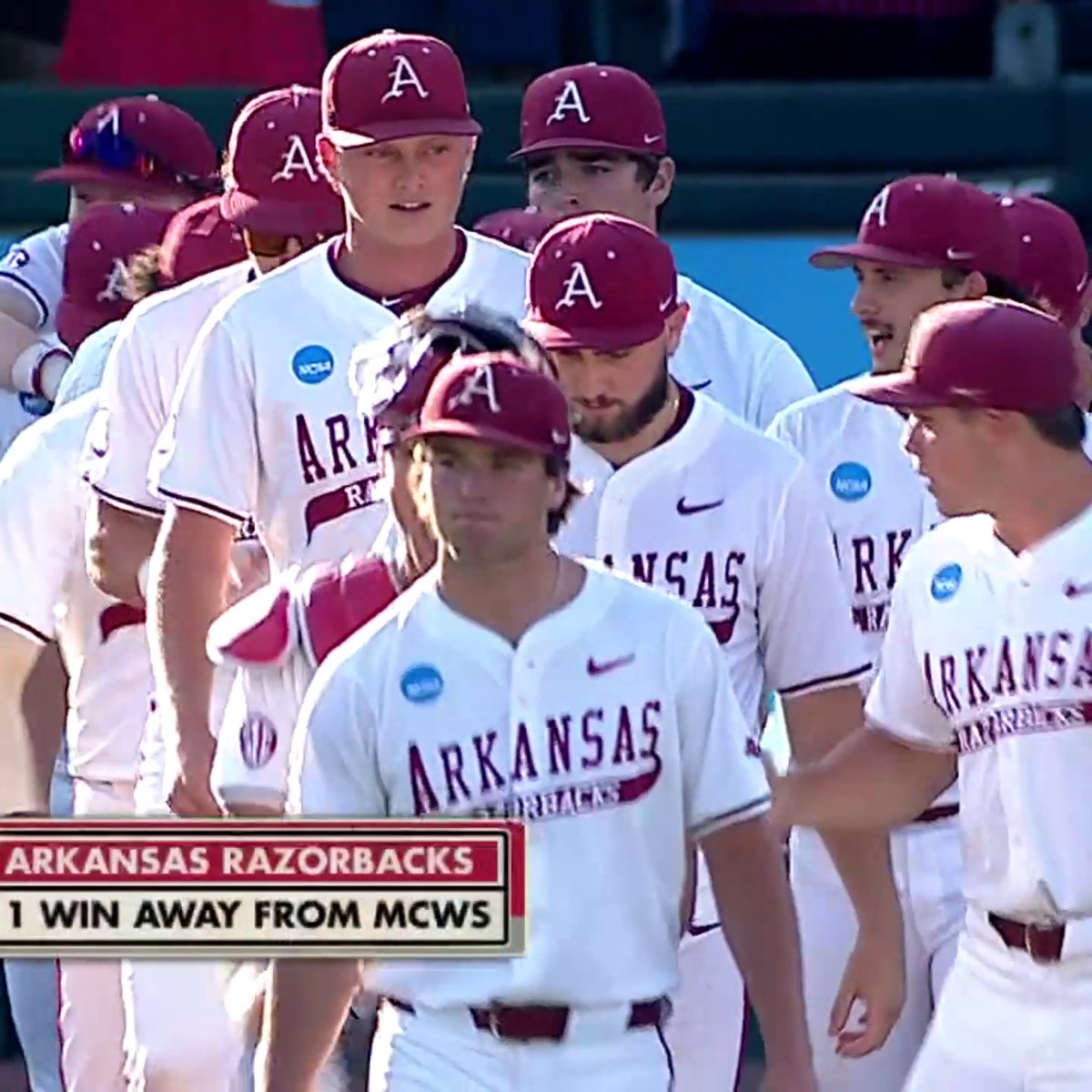 RAZORBACKS ARE ONE WIN AWAY FROM OMAHA 🐗 Arkansas Baseball