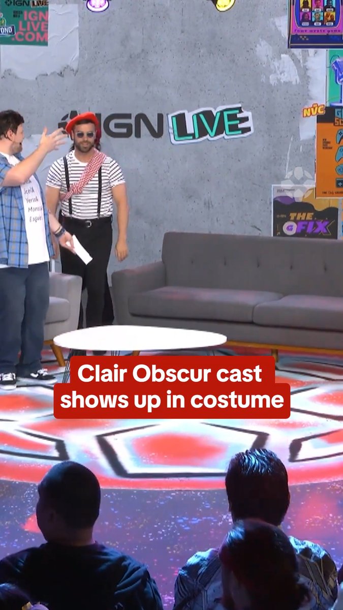 This is how the Clair Obscur cast showed up for their #IGNLive panel 🥖 IGN's Summer of Gaming is presented by FX’s Alien: Earth. @fxnetworks #IGNSummerofGaming