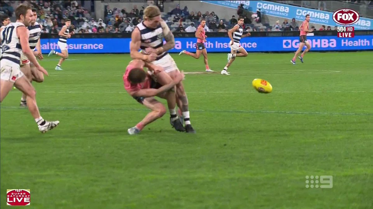 "There's absolutely nothing for Tom Stewart to worry about." The panel reacts to the Cats star's huge bump on Noah Anderson and the 'softening' of certain incidents from the MRO. #9AFLSFS | Watch on Nine &amp; 9Now 🖥️