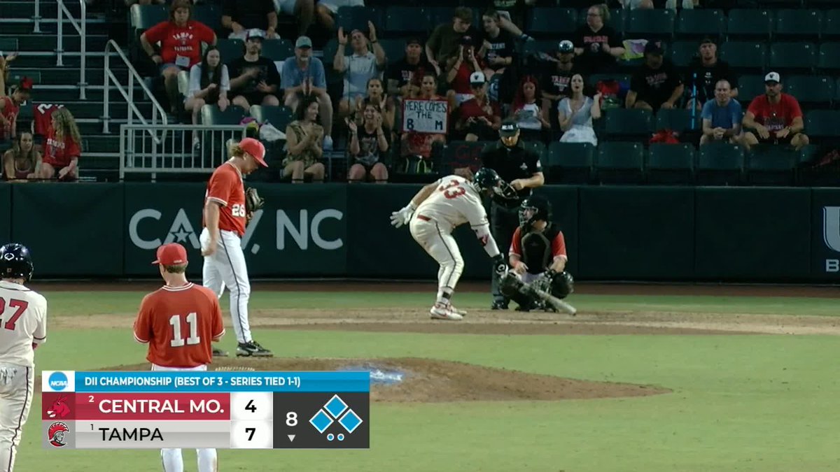 GRAND SLAM NO DOUBTER Tampa Baseball with a MASSIVE grand slam to extend the lead to 11-4! #D2BSB | #MakeItYours