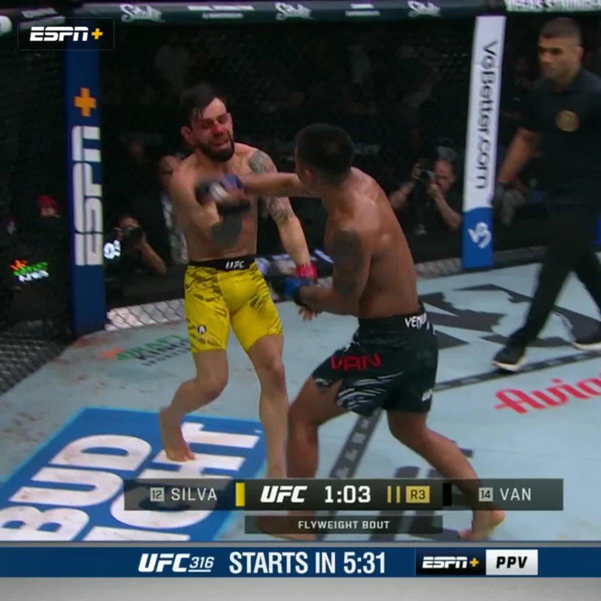 JOSHUA VAN GETS IT DONE IN ROUND 3 😤 #UFC316