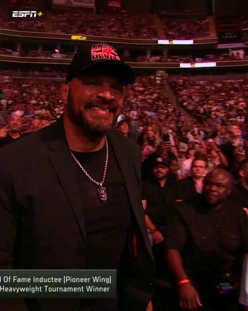 All the emotions for Mark Kerr as he is inducted into the UFC Hall of Fame 👏 #UFC316