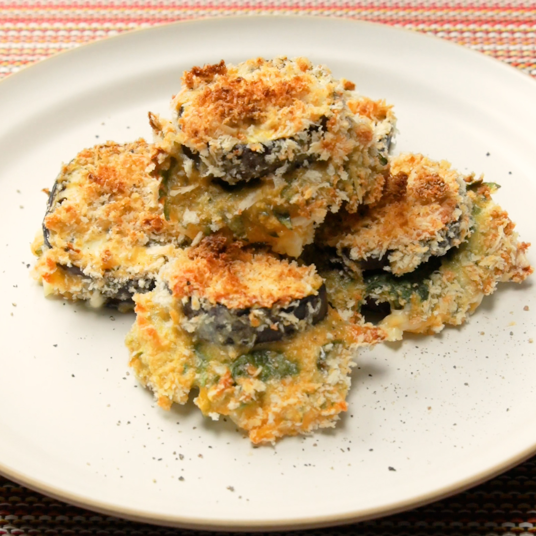 無限に食べられる！なすのサクサクベーコンチーズ焼き / Crispy Baked Eggplant with Bacon and Cheese🍆🥓