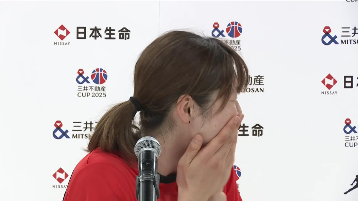 チームの仲の良さがうかがえる今野 紀花選手の試合後インタビュー☺️ #三井不動産カップ2025 #AkatsukiJapan #バスケで日本を元気に #日本一丸