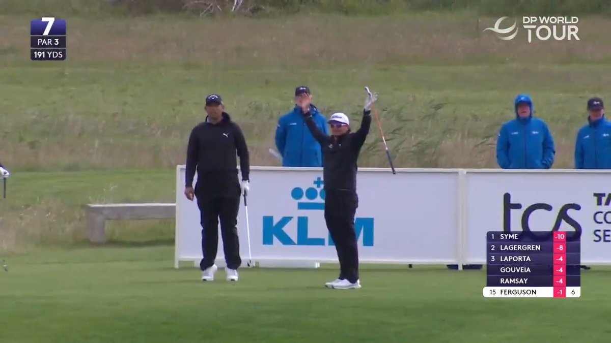 HOLE-IN-ONE 🙌 Ewen Ferguson makes the second hole-in-one of the week! #KLMOpen