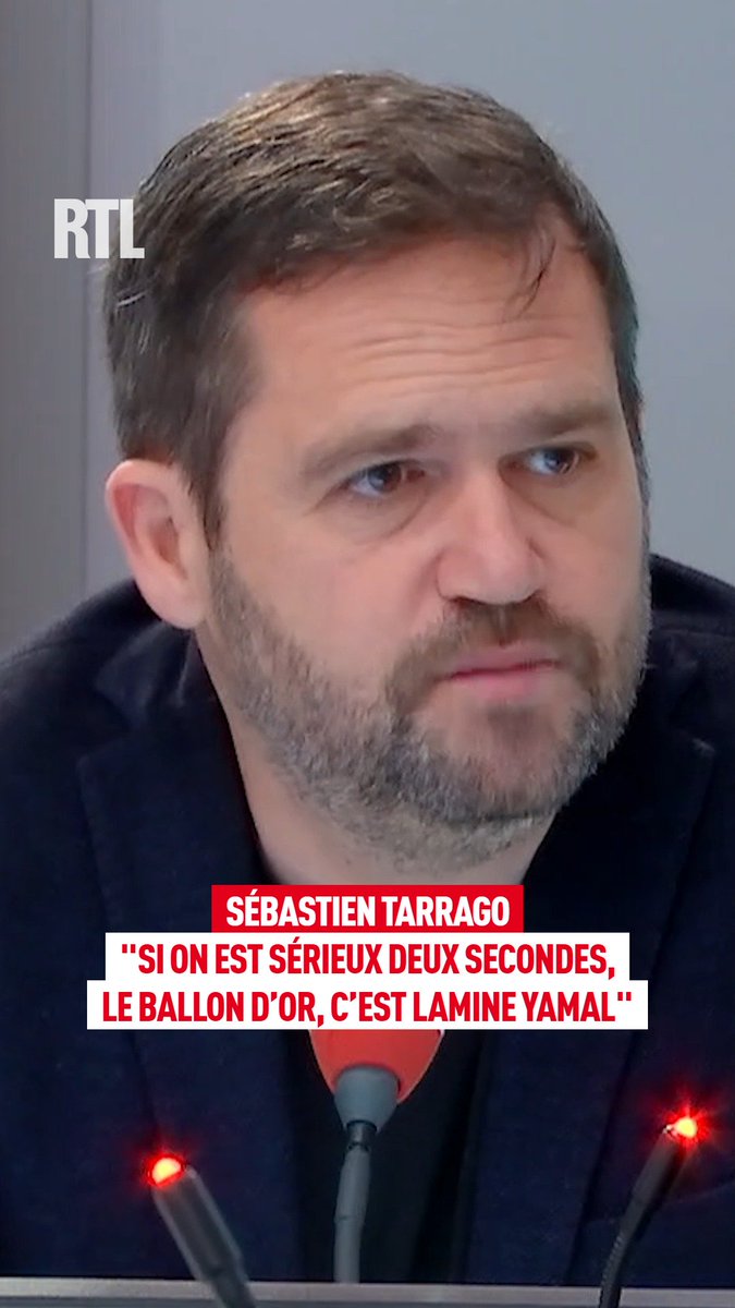 Sébastien Tarrago 🇫🇷 ne comprend pas le débat Yamal-Dembélé pour le Ballon d’Or : « 𝗟𝗘 𝗕𝗔𝗟𝗟𝗢𝗡 𝗗’𝗢𝗥 𝗖’𝗘𝗦𝗧 𝗟𝗔𝗠𝗜𝗡𝗘 𝗬𝗔𝗠𝗔𝗟 🇪🇸 ! 🌕 Point barre. Si on est sérieux et si on parle football, y’a pas match. » 🎥 RTL France