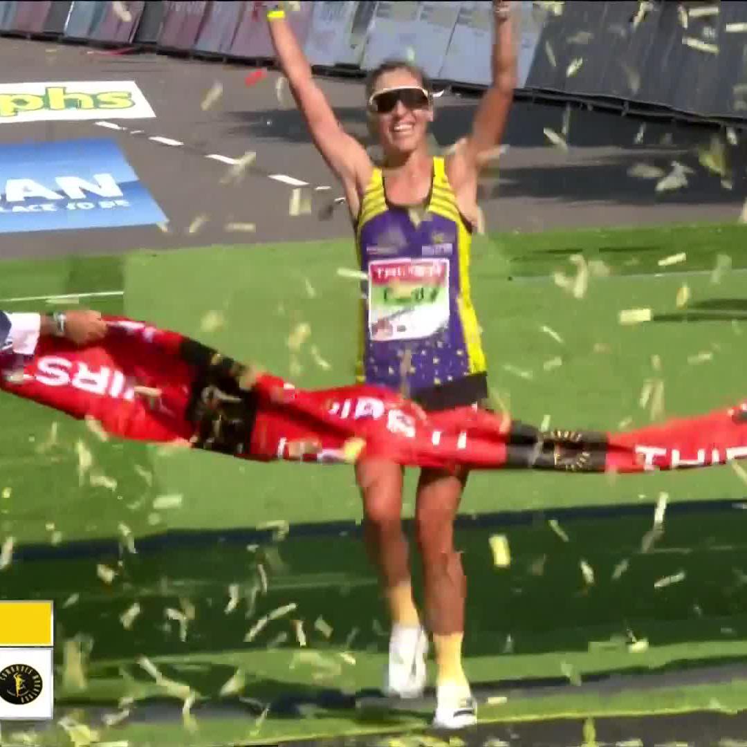 ๐๐๐๐๐ ๐๐๐๐๐ ๐ฅ๐ฅ South Africa's Queen of Marathon running wins the 2025 Comrades Marathon ๐๐ ๐บ Stream #Comrades2025 on DStv: