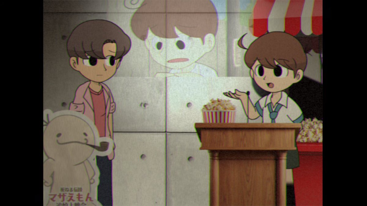 コント風アニメを作りました。 声・映像制作、1人全役です。🎦