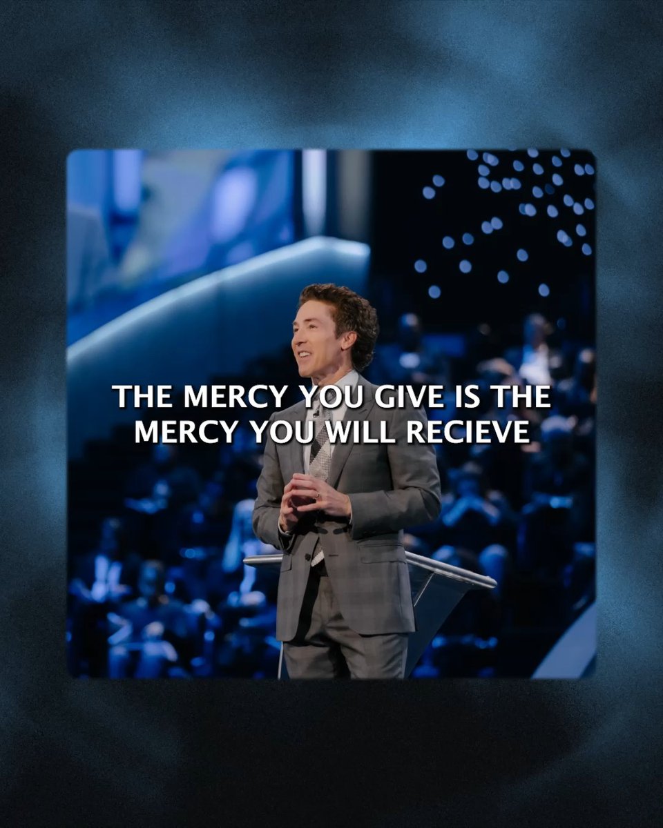 The mercy you show others is the mercy you’re going to receive. If you’re harsh, critical, don’t give people grace to be human, then when you make a mistake, people are going to be harsh and critical of you. Tune into Joel’s message today! "Be a Safe Place":