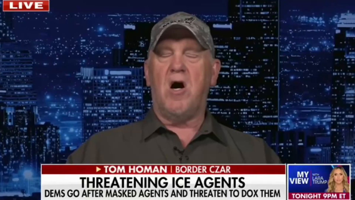 Tom Homan claims that ICE agents are wearing masks because they and their families are being doxxed. So I guess this means Republicans will be perfectly fine with federal judges who rule against Trump wearing masks into the courtroom and not identifying who they are, since Trump claims they are all "activist judges" and then they are being doxxed. Right?