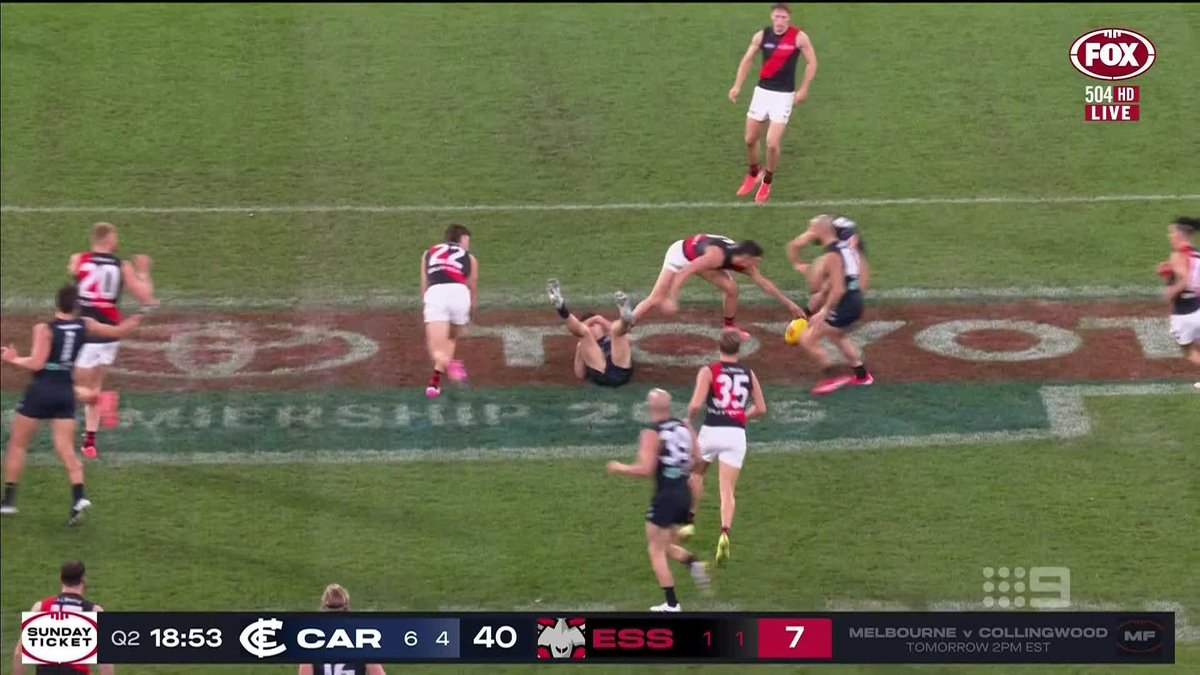 "I'm glad we're looking after the head, but that is a technique issue that Sam Durham is going to get penalised for." James Hird on the Durham-Cerra incident. #9FootyFurnace | Watch on Nine & 9Now 🖥️