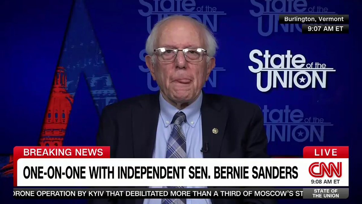 .Bernie Sanders reacts to Trump sending 2,000 National Guard troops to Los Angeles County: "We have a president who is moving this country rapidly into authoritarianism."