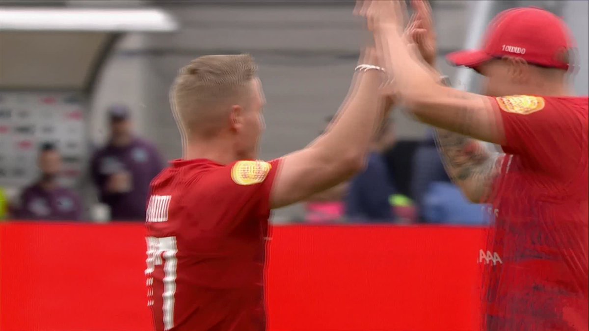 WHAT A START! 😱 Luke Wood strikes with the very first ball 💥