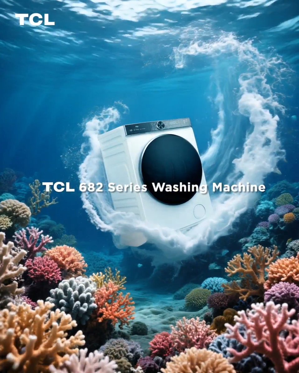 🌊 This #WorldOceanDay, let's honor appliances that help build a more sustainable and environmentally friendly future for us above the sea and below 🐬 🤝 With the help of TCL Washing Machines, you can save water, conserve energy, and reduce microplastic waste in our oceans. 💙 For a Cleaner Sea, Choose #TCLGreen 💚 #TCL #InspireGreatness #SustainableLiving #EnvironmentalSafety #ProtectOurPlanet