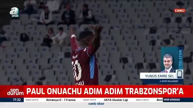 💥 PAUL ONUACHU ADIM ADIM TRABZONSPOR'A! 🎙️ Yunus Emre Sel: Trabzonspor, Paul Onuachu ile henüz resmi imzayı atmadı ama transferin bitme ihtimali yüksek.