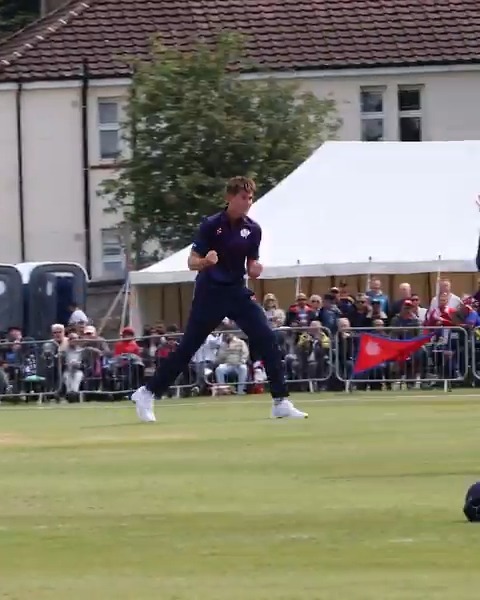 Mackenzie Jones' first international wicket 🔥🔥🔥 #FollowScotland