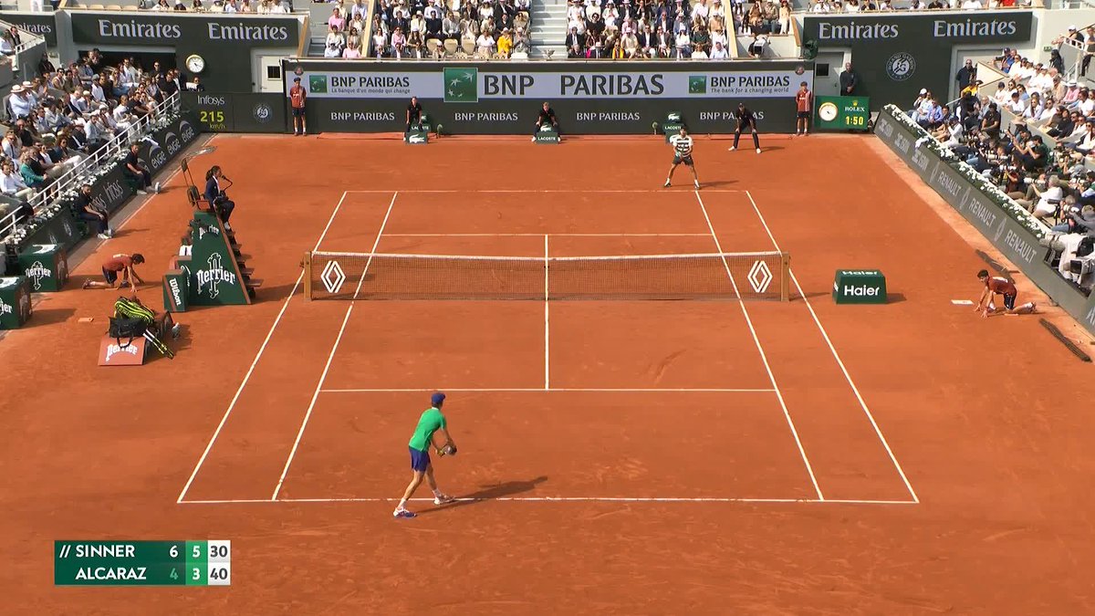 Alcaraz gets his break back 🇪🇸 #RolandGarros