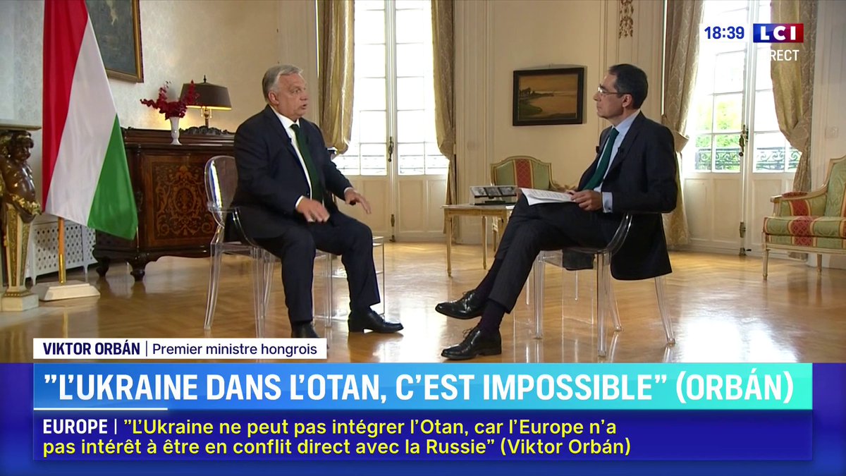 🗣️ "C'est seulement le langage de la force que les Russes comprennent, et l'Europe doit être forte" souligne Orbán Viktor ▶️ Darius Rochebin