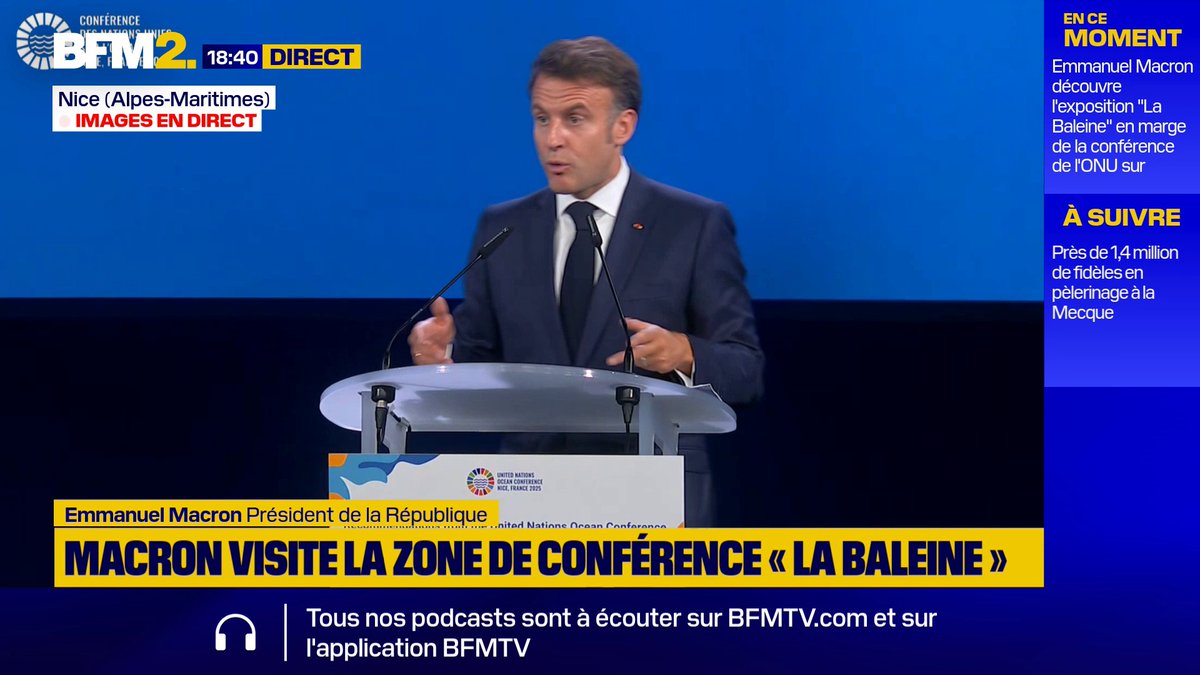 🗨️ "C'est complètement fou d'aller exploiter un endroit qu'on ne connaît pas, c'est de la folie furieuse. (…) On va aller détruire de la biodiversité même pas encore enregistrée." Emmanuel Macron appelle à ne pas exploiter les fonds marins