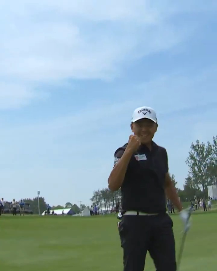 HOLE-OUT EAGLE FOR THE SOLO LEAD! Kevin Yu is on fire 🔥 📺 Golf Channel