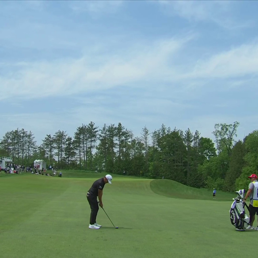 HOLE-OUT EAGLE for the lead by Kevin Yu! 🤯🔥 📺 Golf Channel | RBC Canadian Open