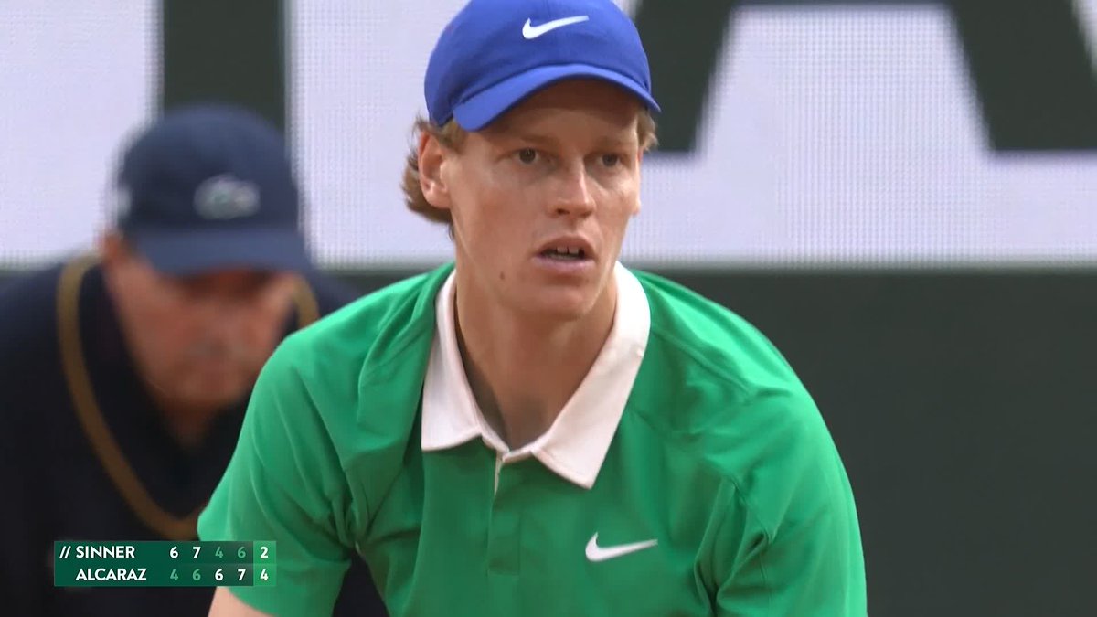 Sinner still sending huge winners 💥 #RolandGarros