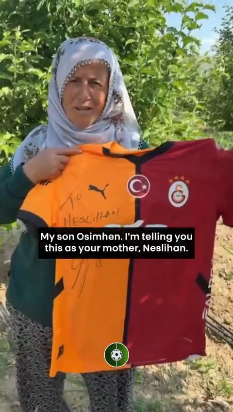 💛❤️ A message from Neslihan Demir to Victor Osimhen. #StayWithUsOsimhen