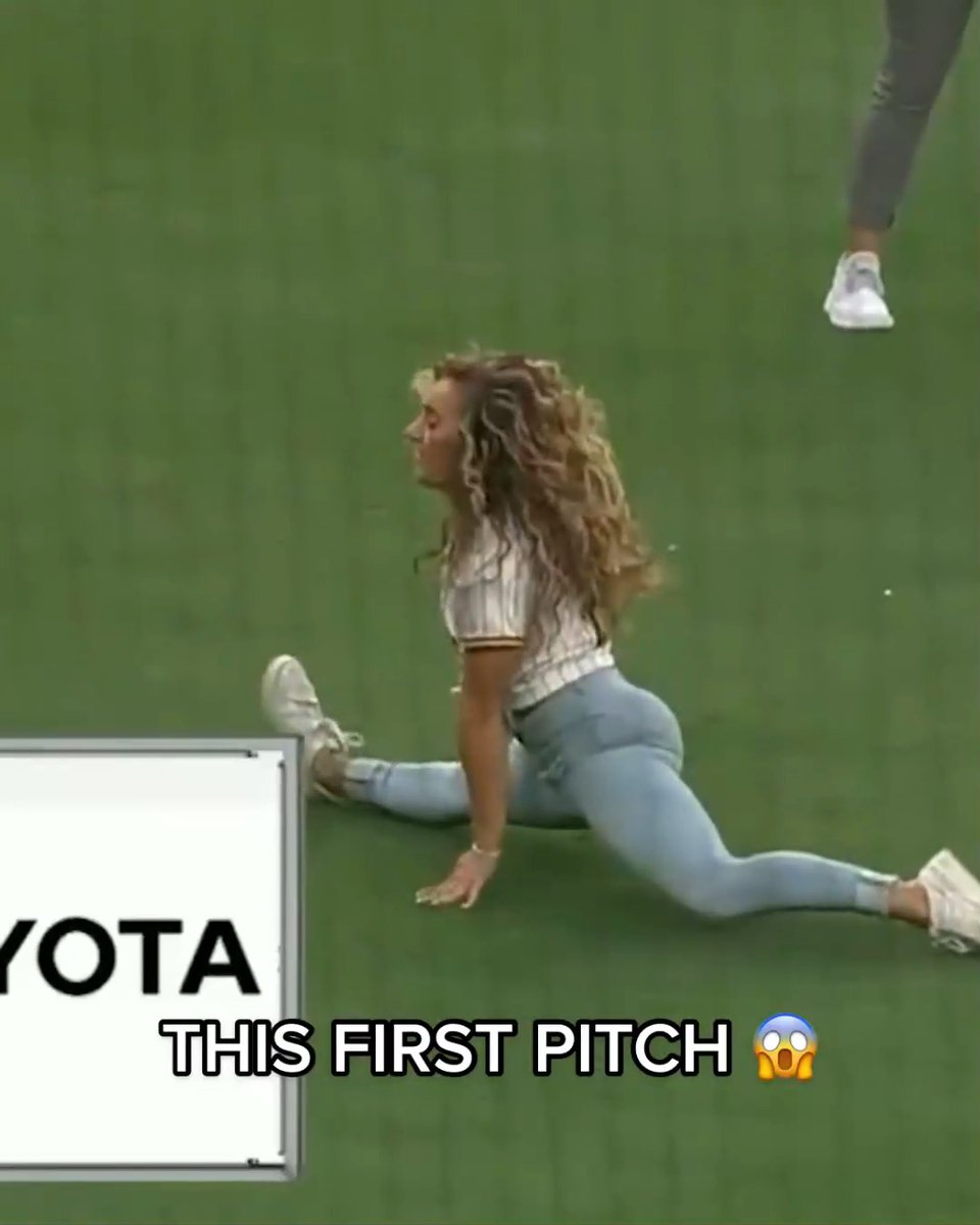 This will go down as the BEST first pitch ever 😮