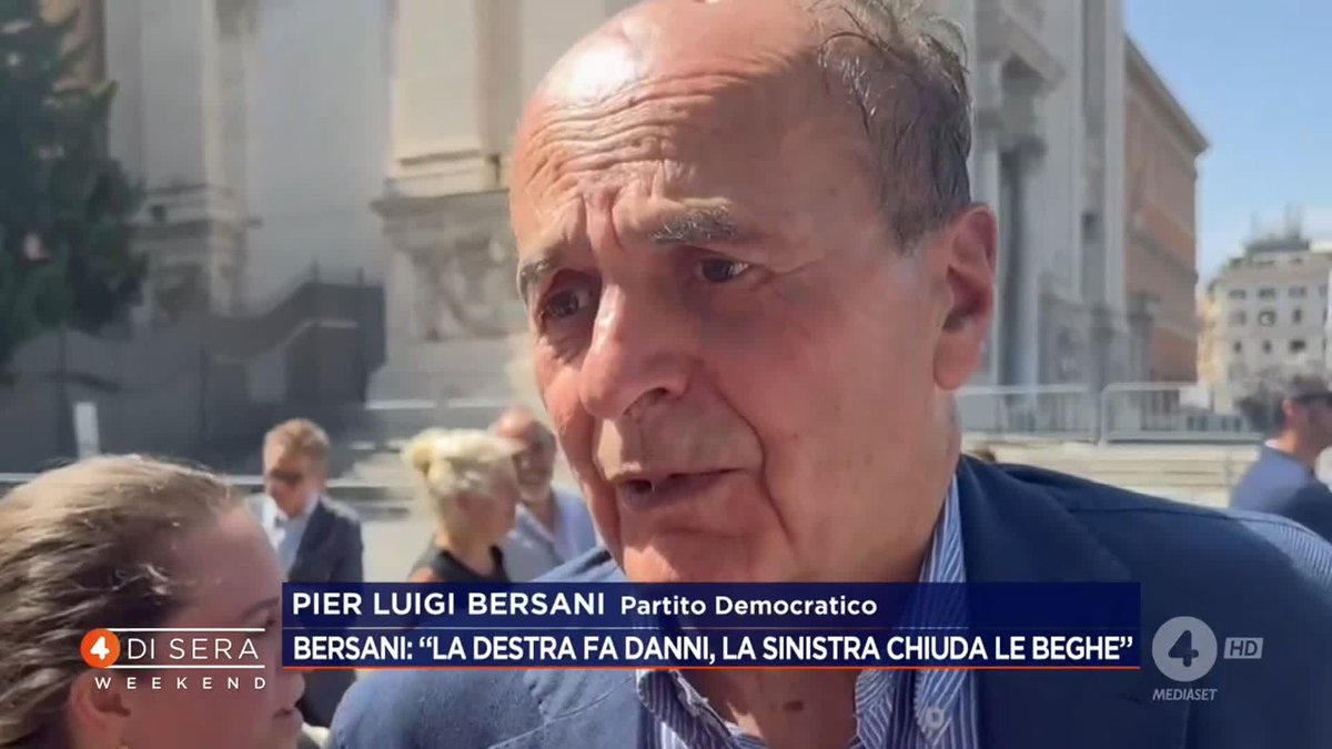 Bersani: "La destra fa danni, la sinistra chiuda le beghe" #4disera Weekend
