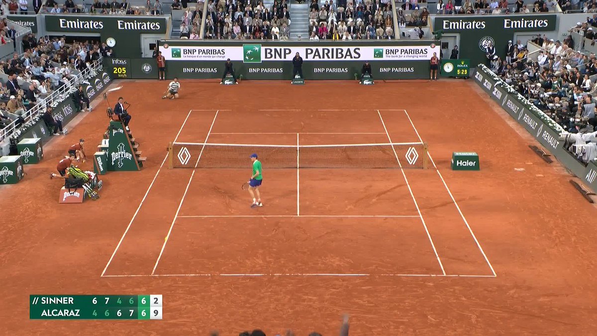 Es el mejor súper tie break de la historia. Es una exhibición después de 5 horas y media y uno de los mejores partidos de la historia que no hay manera de explicar. Imagina no emocionarte con esto.