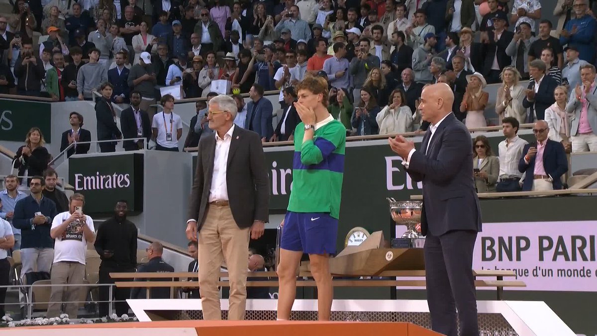 Jannik, you can be so proud of your Roland-Garros. It takes two to make a final legendary. #RolandGarros