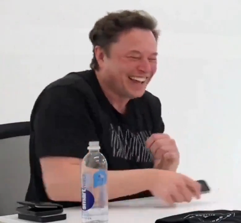 I love Elon's laughter ๐