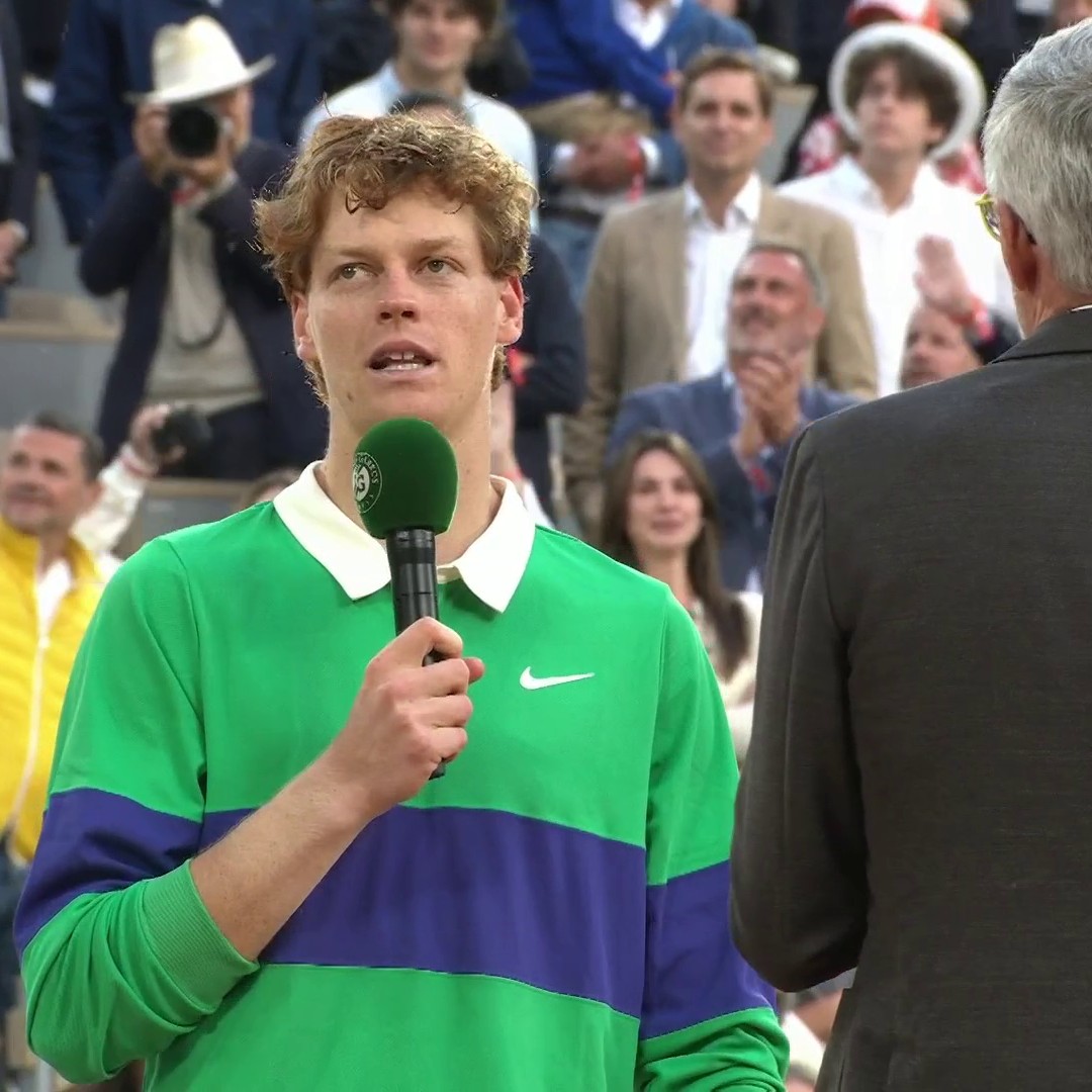 A magnificent two weeks of tennis 👏 Jannik Sinner has been almost faultless this tournament and played incredible tennis - he will be back 💪 #RolandGarros