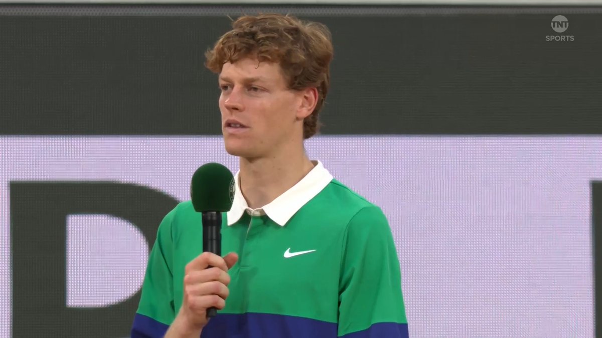 “We gave everything we had.” 🥹 Jannik Sinner shows class after coming up short in the final 👏 #RolandGarros