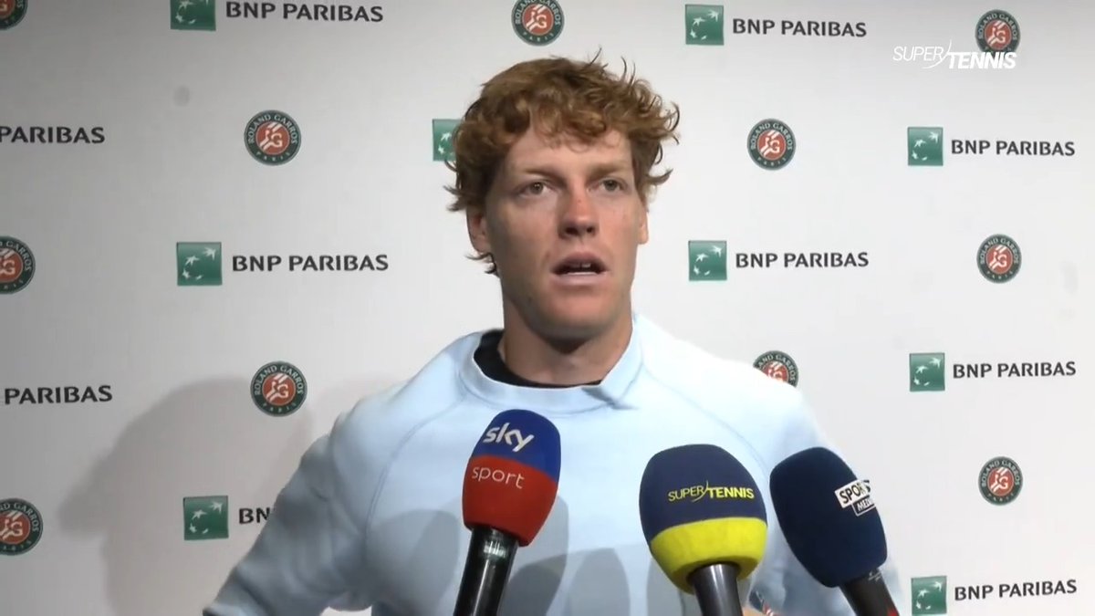 Le parole di Jannik #Sinner dopo la finale persa al #RolandGarros 🎙