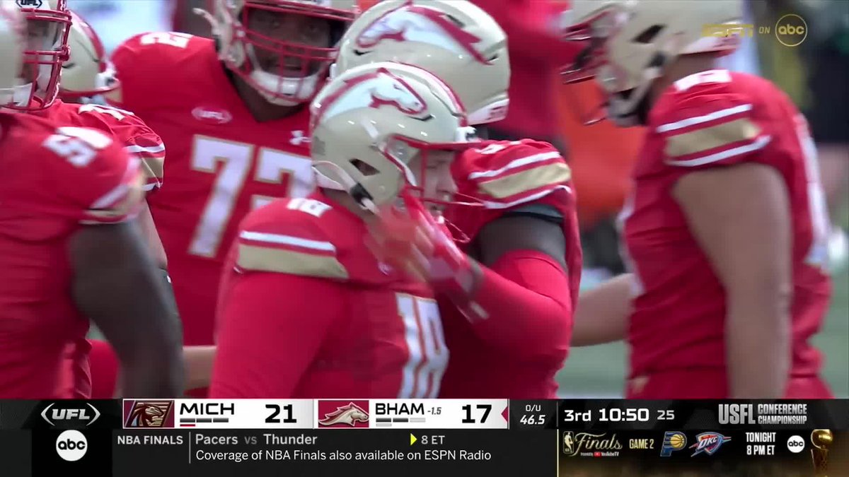 Mevis is good from 56-yards 🎯 📺: ABC