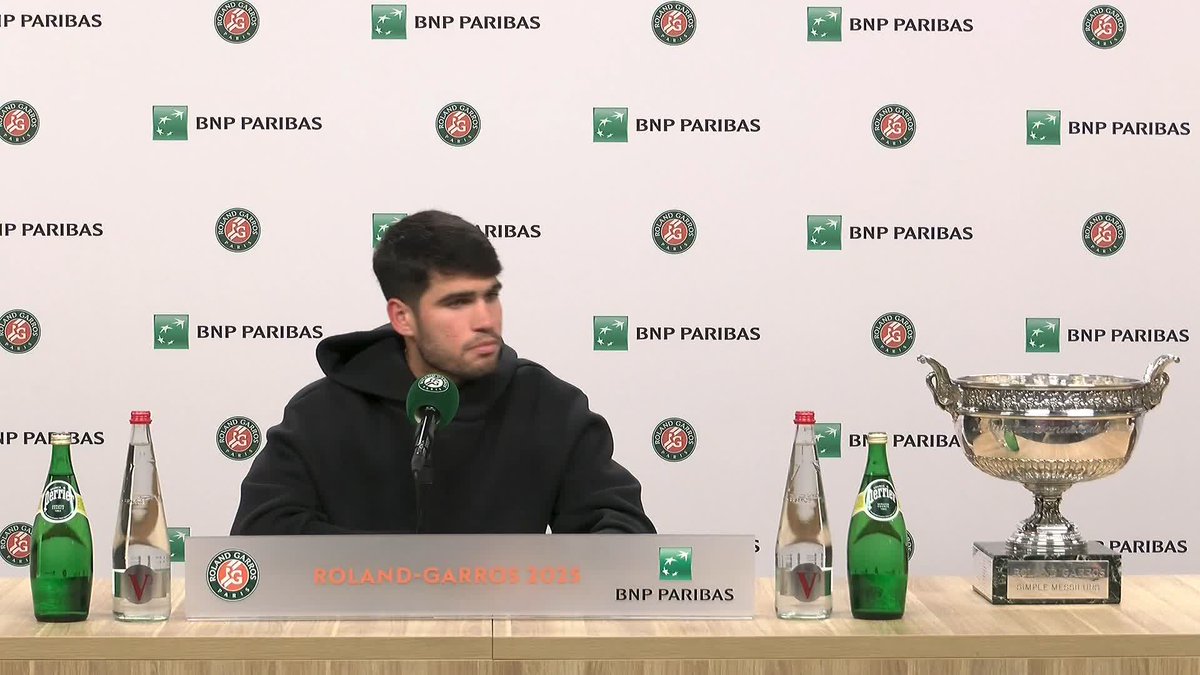 Carlos kept the belief ↘️🎙️ #RolandGarros