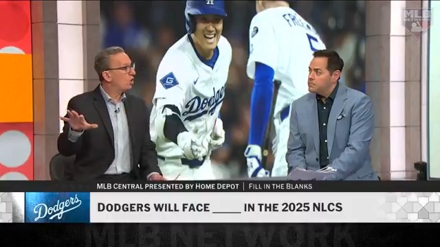 The Dodgers will face the ______ in the 2025 NLCS. #MLBCentral