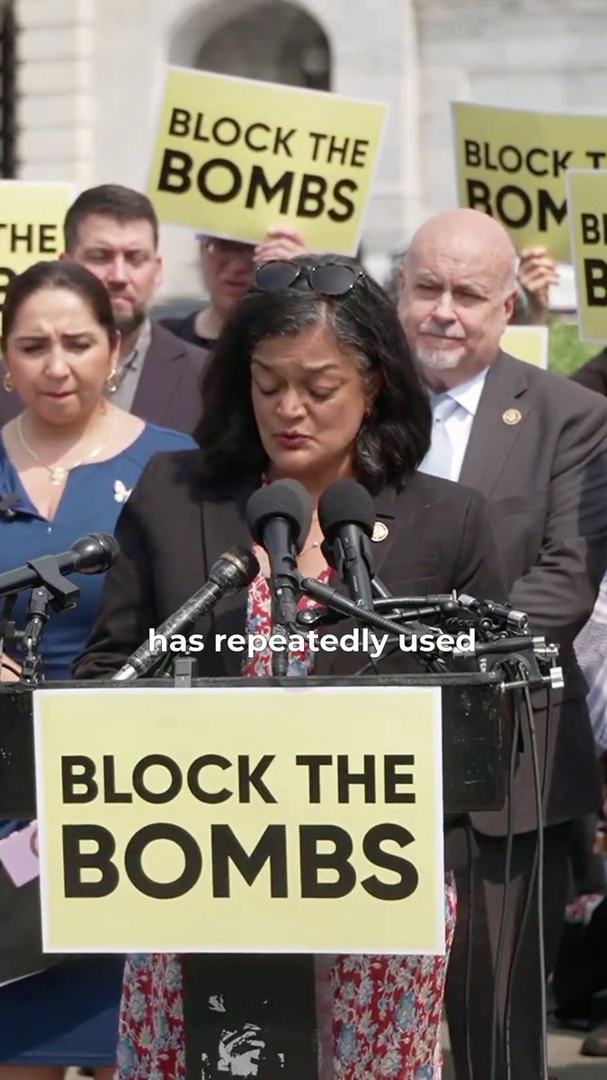 The United States cannot continue to send offensive weapons to Israel while they violate international humanitarian law. We must pass the Block the Bombs Act and save lives.