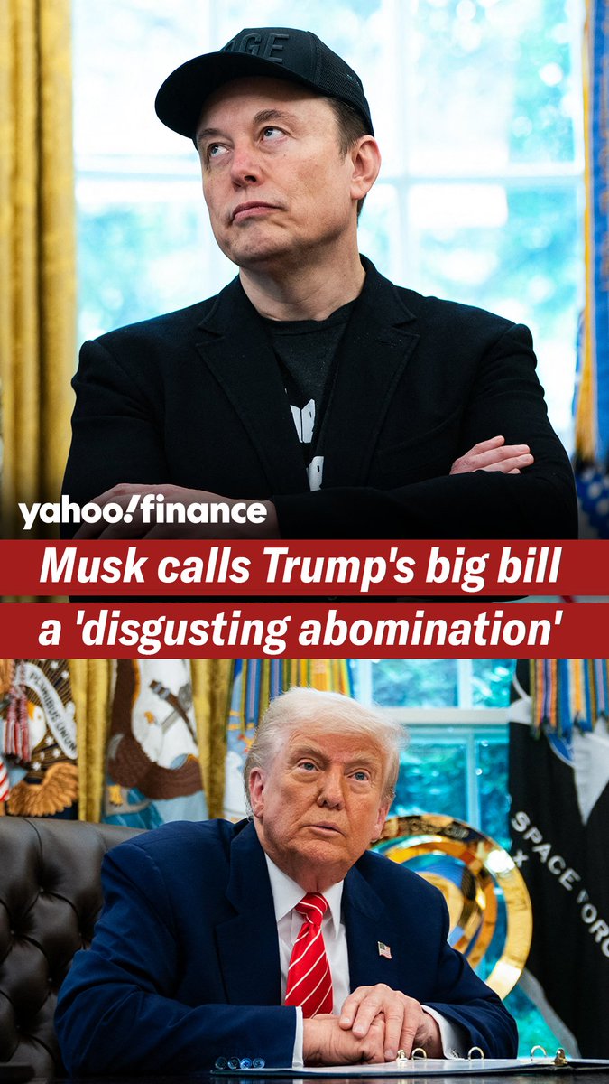 Elon Musk took to X, calling President Trump's outrageous, pork-filled congressional spending bill a "disgusting abomination."