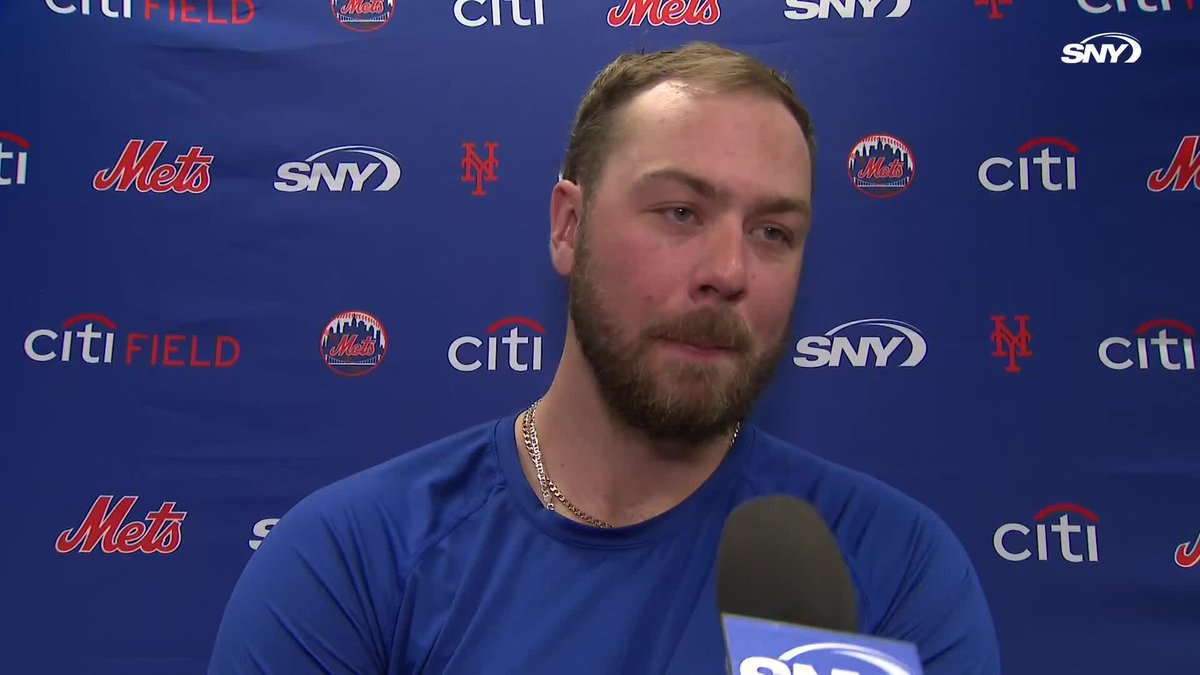 "He's playing great baseball right now." Tylor Megill talks about Pete Alonso's hot hitting: