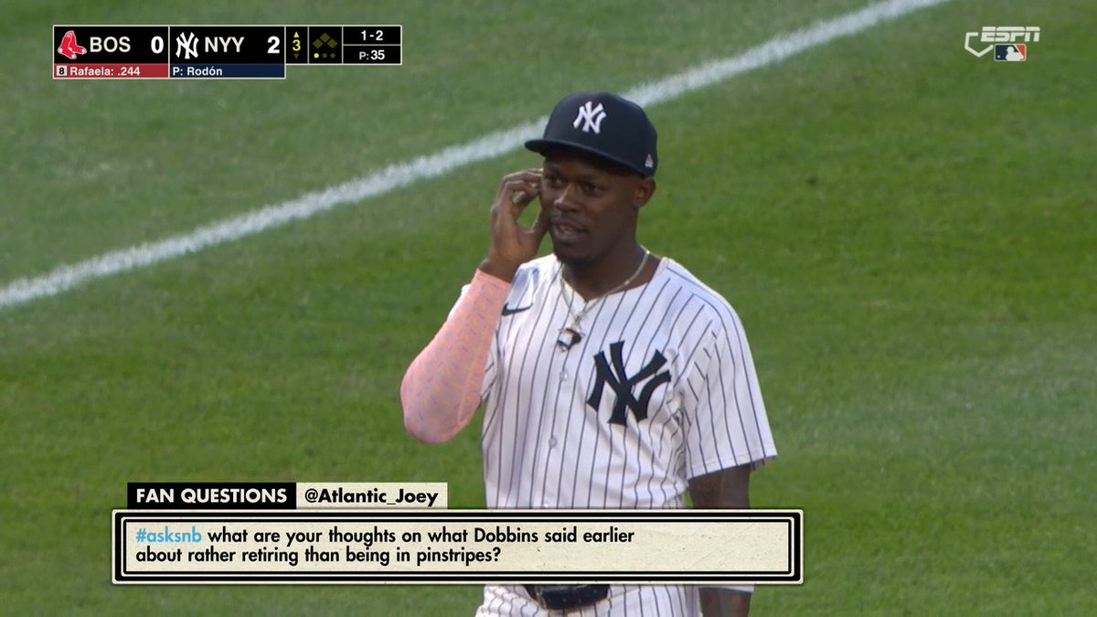 "Spin throw. ... A hit and an error." 😅 Jazz Chisholm Jr. tried it while on the mic 🎤