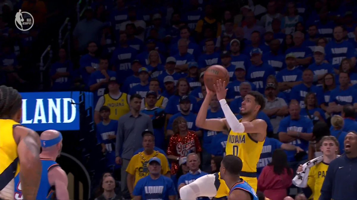 Haliburton rises for the tough floater 💰 #NBAFinals Game 2 on ABC 🍿