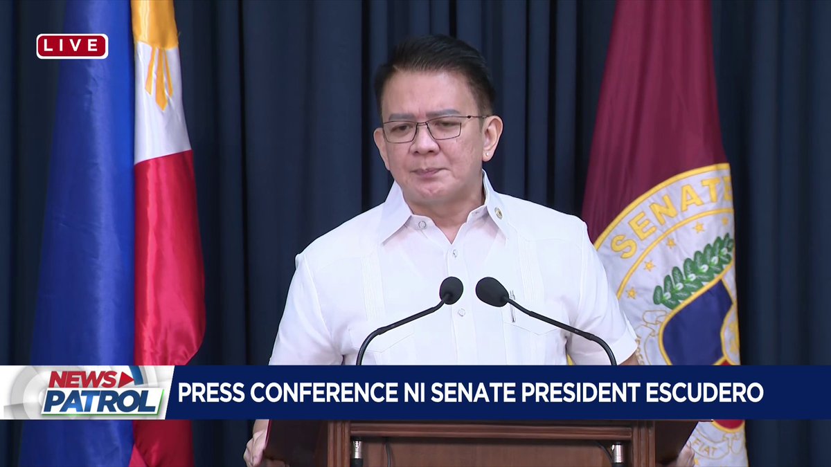 Tinitiyak ni Senate President Chiz Escudero na hindi magpapa-pressure o impluwensiya sa mga protesta sa impeachment trial ni Vice President Sara Duterte. Aniya, gagawin niya ang kaniyang mandato nang 'tama, nararapat at ayon sa Konstitusyon.'
