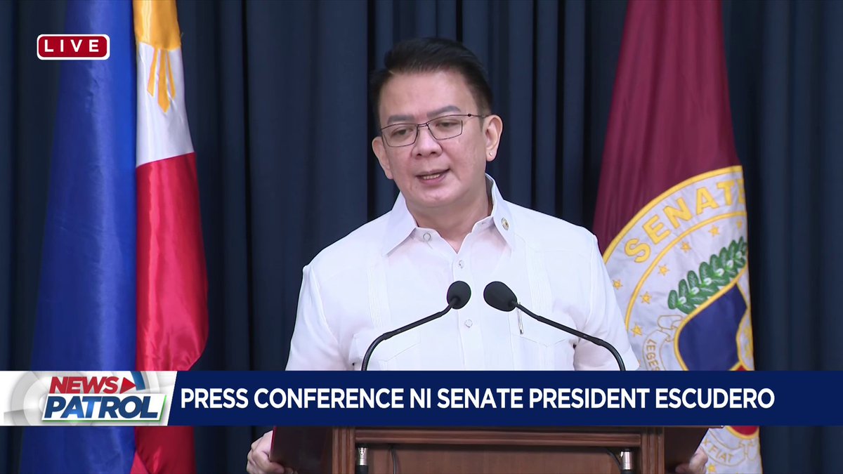 Matutuloy ba ang pag-convene ng Senado bilang impeachment court sa Miyerkules, June 11, para sa paglilitis ni Vice President Sara Duterte? "'Yon ang binabalak ko," sabi ni Senate President Chiz Escudero. Pero dagdag niya, "Lahat ng bagay ay dadaan sa mosyon at plenary action."