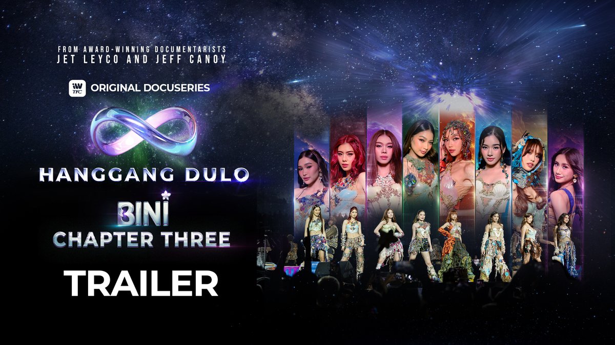 "Ito ang pangakong walo hanggang dulo..." 🌸♾️ Witness another chapter of our Nation's Girl Group's incredible journey as they break barriers, overcome challenges, and share their music with the world! 🌏✨ BINI Chapter 3: HANGGANG DULO is streaming this JUNE 12, 8PM (PHT) on iWant! Subscribe now to watch! Stream it on your Smart TV to experience iWant's glow-up! BINI_PH ABS-CBN News Star Magic Jeff Canoy