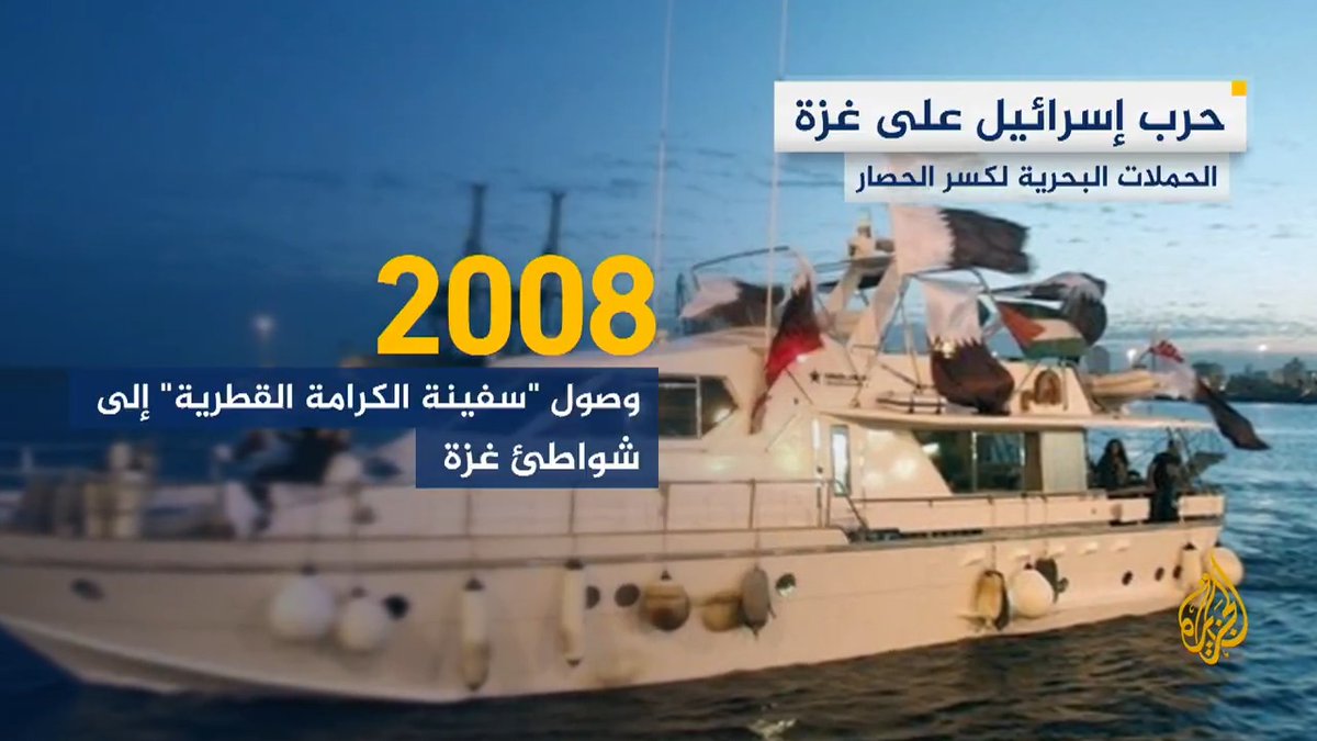 نجح بعضها في الوصول إلى ميناء غزة في حين تعرض بعضها الآخر لهجمات عسكرية إسرائيلية.. تعرف على الحملات البحرية التي هدفت إلى كسر الحصار عن قطاع #غزة #حرب_غزة #الأخبار