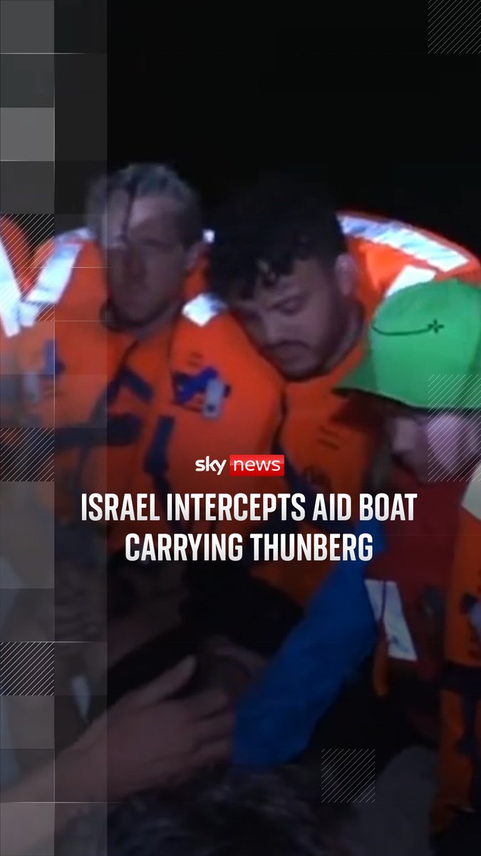 Israel intercepts Gaza-bound aid boat carrying Greta Thunberg and other activists